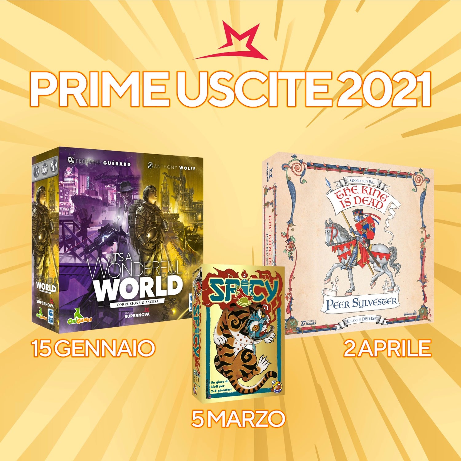 2021: Prime Novità Studio Supernova
