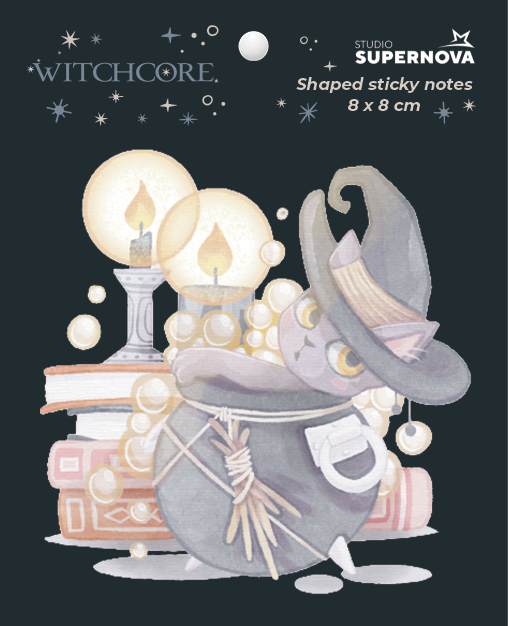 Sticky Notes sagomate - Witchy Cat