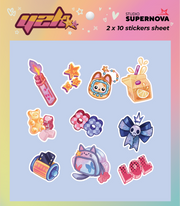 Set 20 Sticker illustrati - Y2K 1