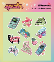 Set 20 Sticker illustrati - Y2K 2