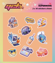 Set 20 Sticker illustrati - Y2K 3
