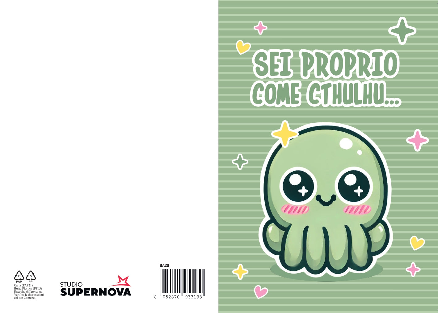 BIGLIETTO D'AUGURI COME CTHULHU