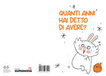 BIGLIETTO D'AUGURI QUANTI ANNI