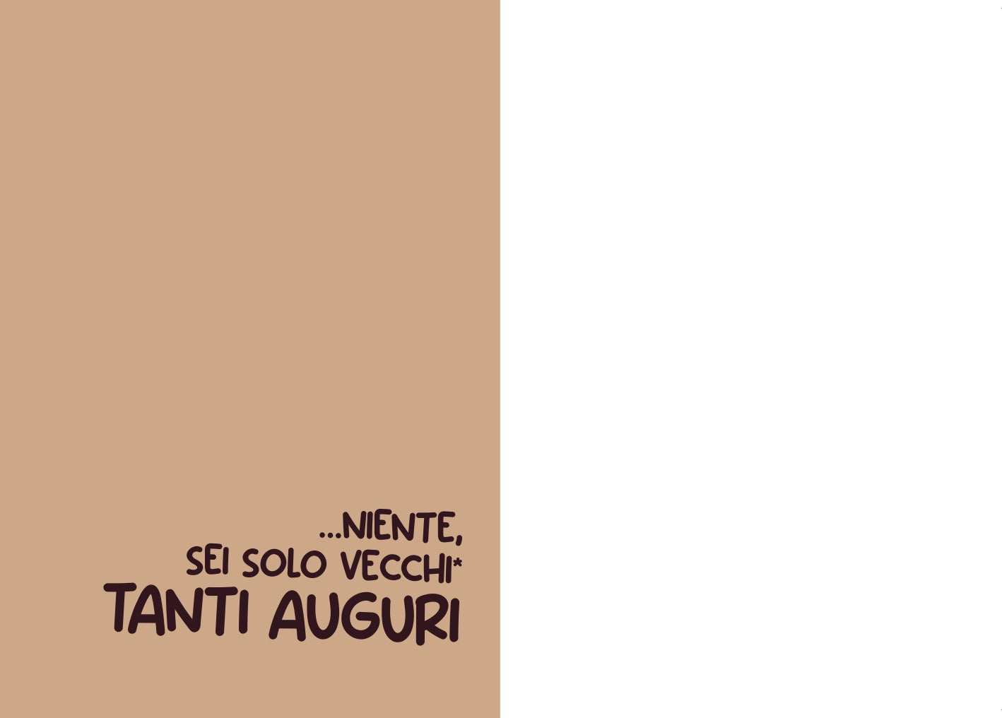 BIGLIETTO D'AUGURI CANDELINE