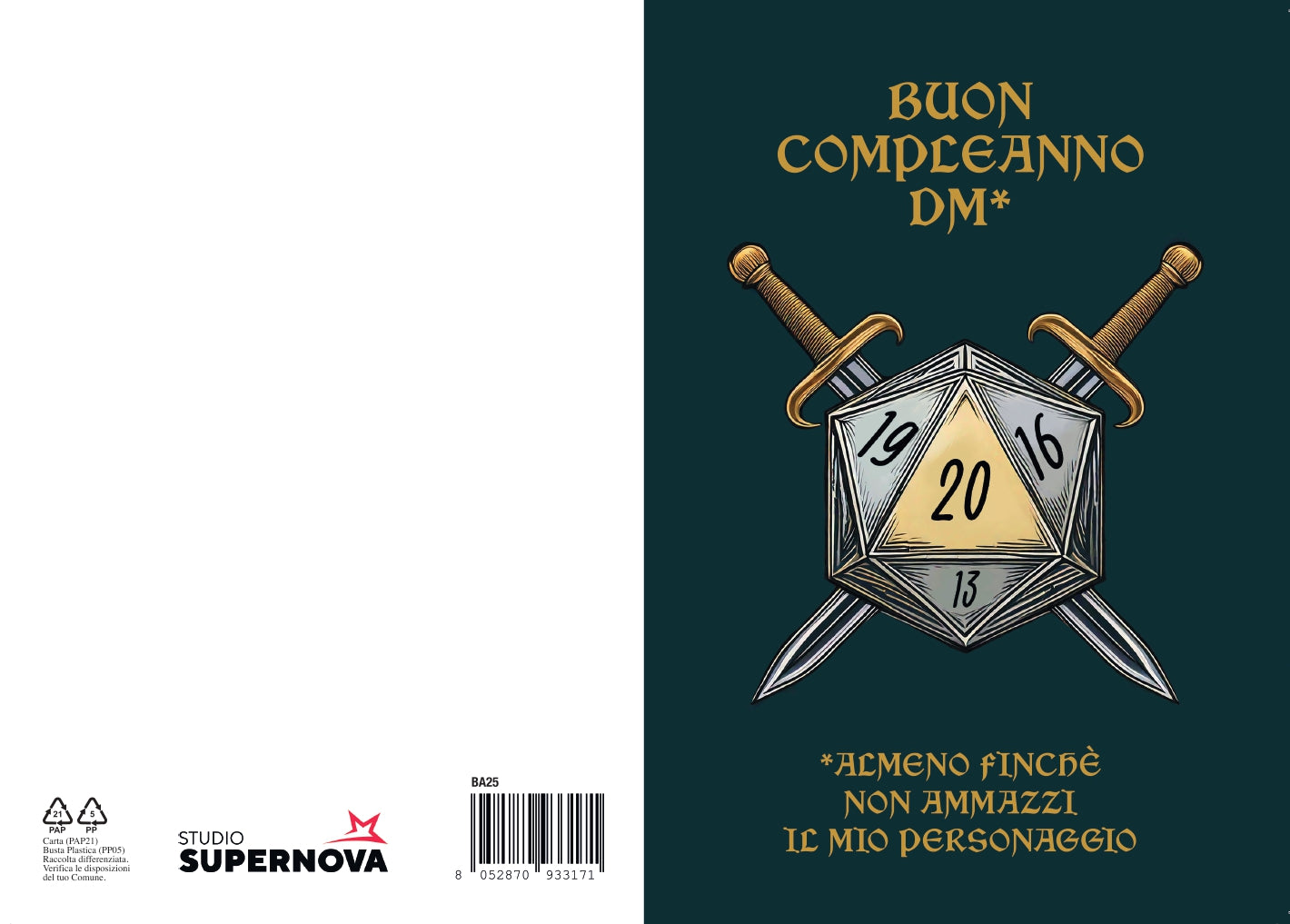 BIGLIETTO D'AUGURI COMPLEANNO DM