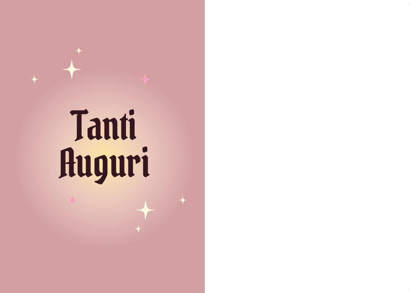 BIGLIETTO D'AUGURI CONGRATULAZIONI