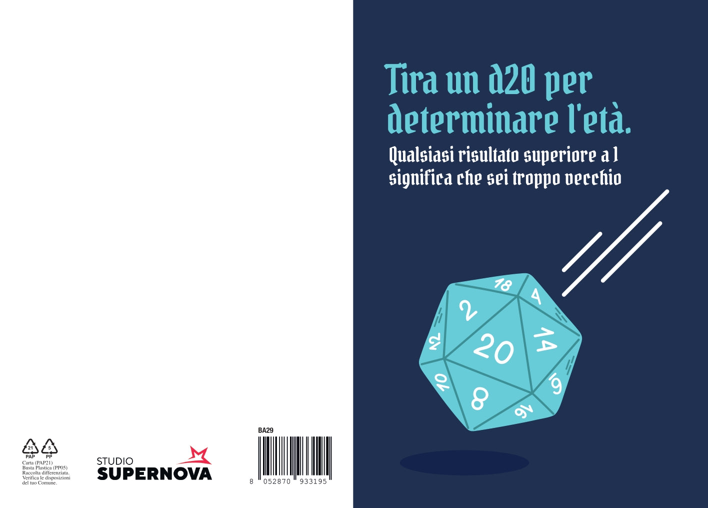 BIGLIETTO D'AUGURI D20