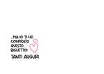 BIGLIETTO D'AUGURI WISHLIST DI COMPLEANNO