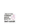 BIGLIETTO D'AUGURI WISHLIST DI COMPLEANNO
