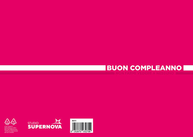 BIGLIETTO D'AUGURI SPIA