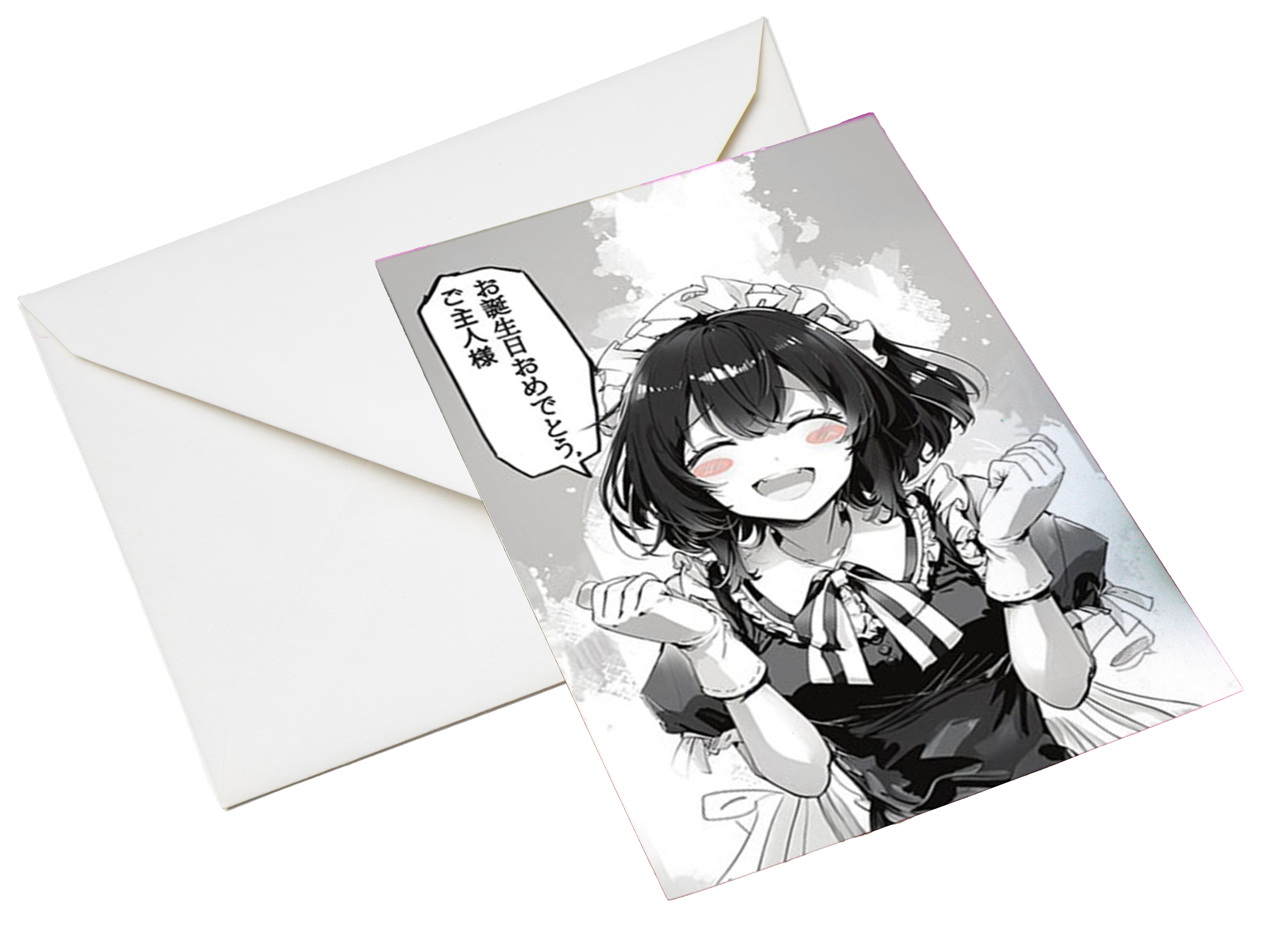 BIGLIETTO D'AUGURI MAID