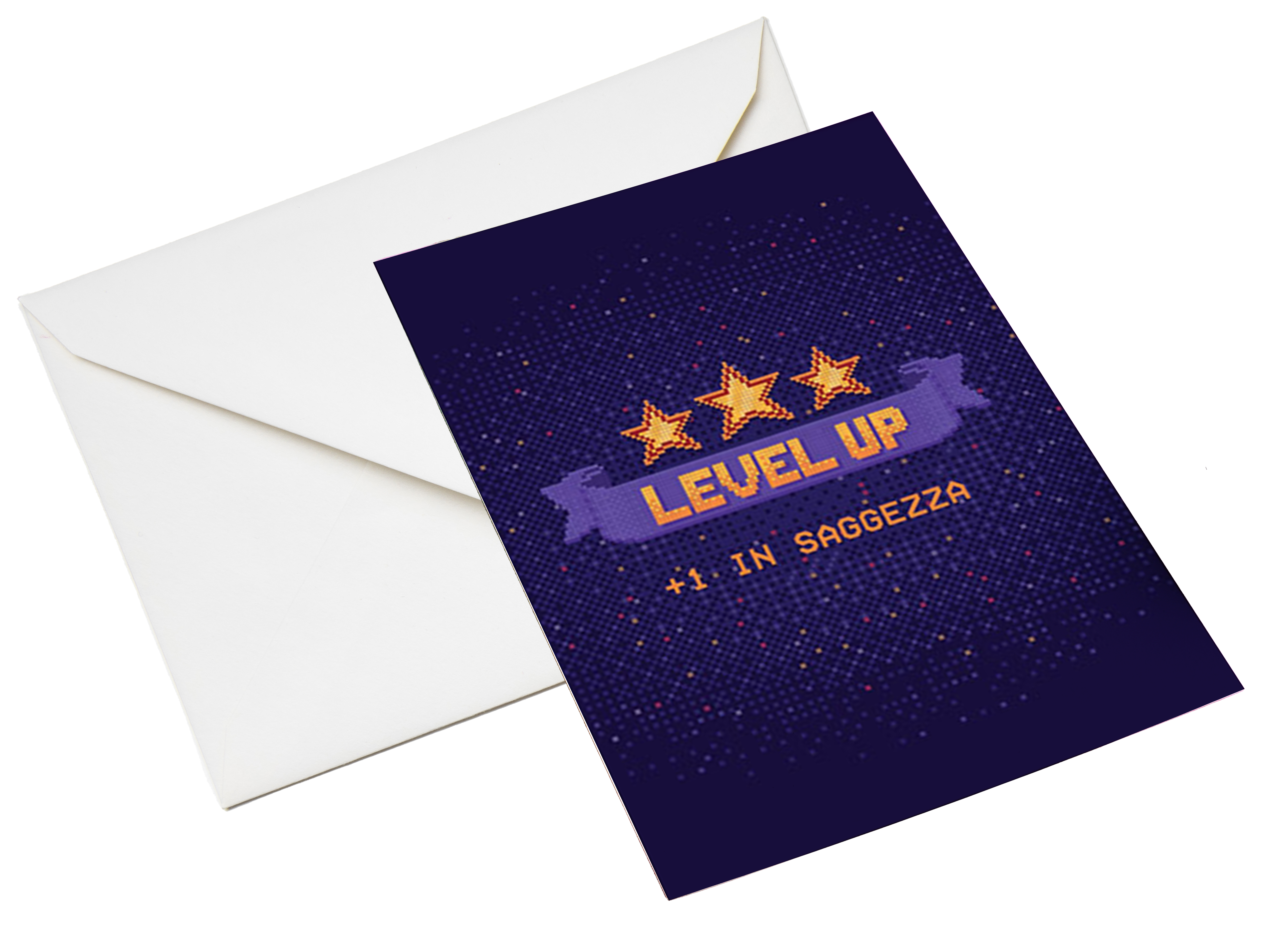 BIGLIETTO D'AUGURI LEVEL UP