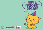 BIGLIETTO D'AUGURI PURRR-FECT