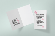 BIGLIETTO D'AUGURI WISHLIST DI COMPLEANNO