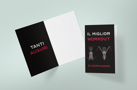 BIGLIETTO D'AUGURI WORKOUT