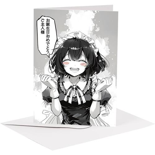 BIGLIETTO AUGURI - BA12 - MANGA MAID