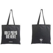 TOTE BAG - NERA - NSPPDN 3 - NON SI PUO' PIU' DIRE NIENTE