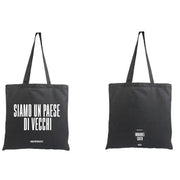 TOTE BAG - NERA - NSPPDN 4 - SIAMO IN UN PAESE DI VECCHI