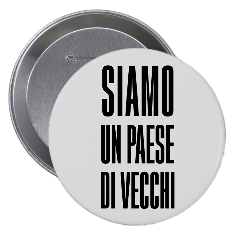 SPILLA SIAMO UN PAESE DI VECCHI