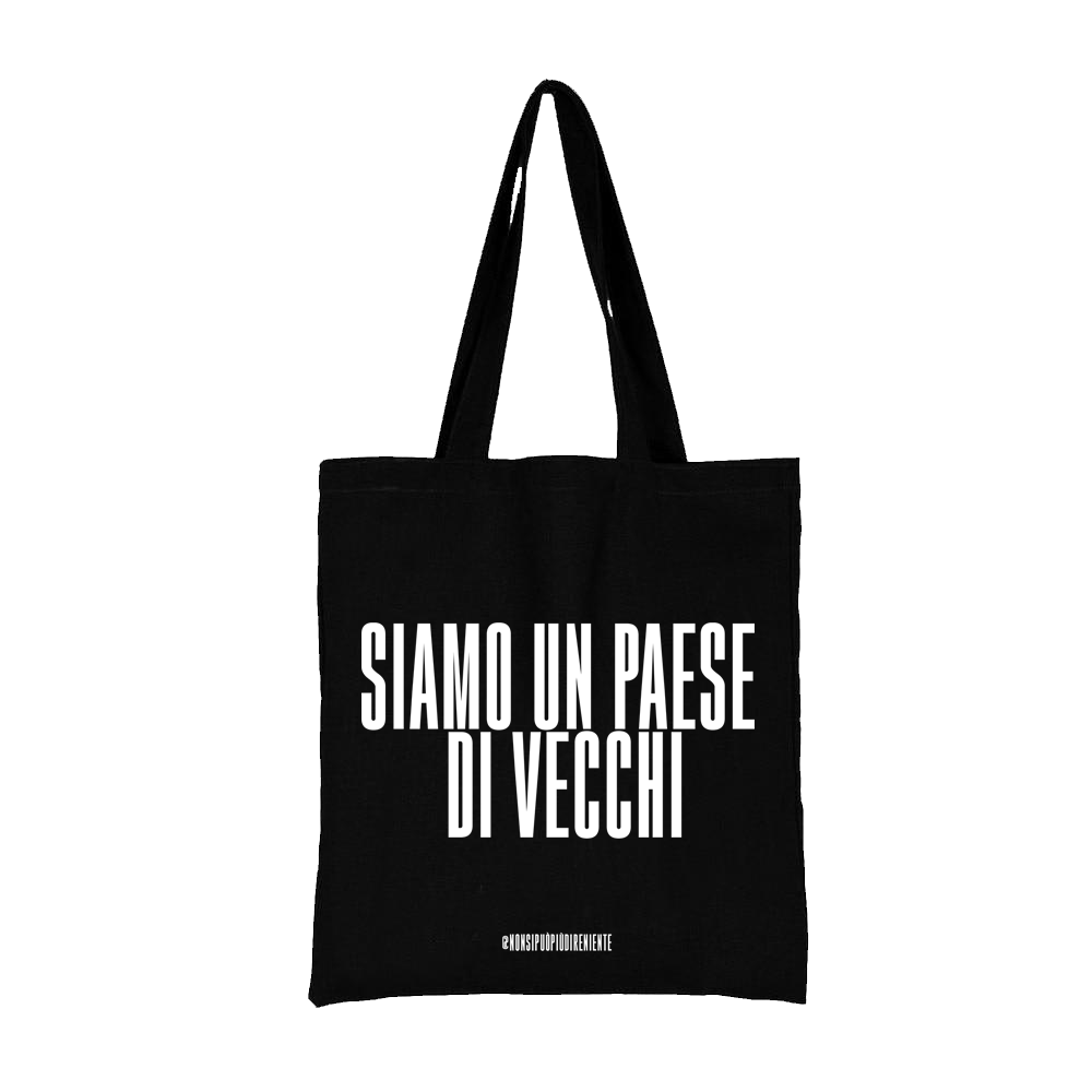 TOTE BAG SIAMO UN PAESE DI VECCHI