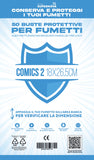 50 BUSTE PROTETTIVE COMICS 2 (18 x 26,5 cm)